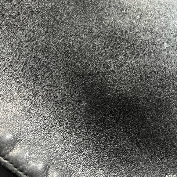 Michael Kors Collection Sedona Crescent Italian Leather Black Purse - Picture 5 of 16